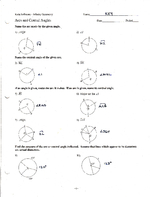 kuta software infinite geometry arcs and central angles worksheet answers